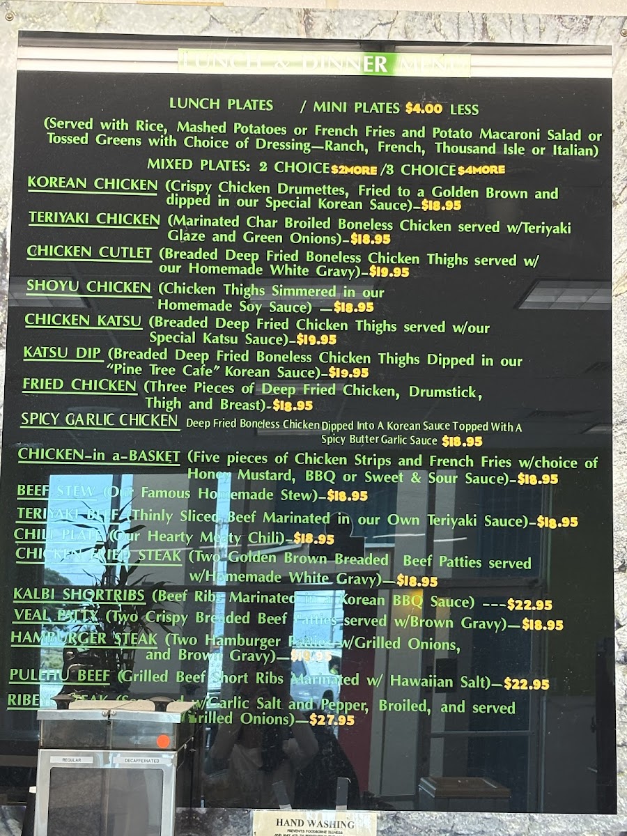 Pine Tree Cafe Menu - Image 2